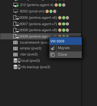 Cloning the template into a new agent VM